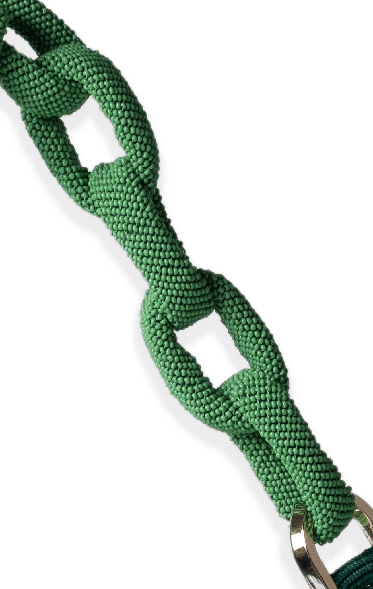 Chaquira Chain Baguette -  Checkered Green