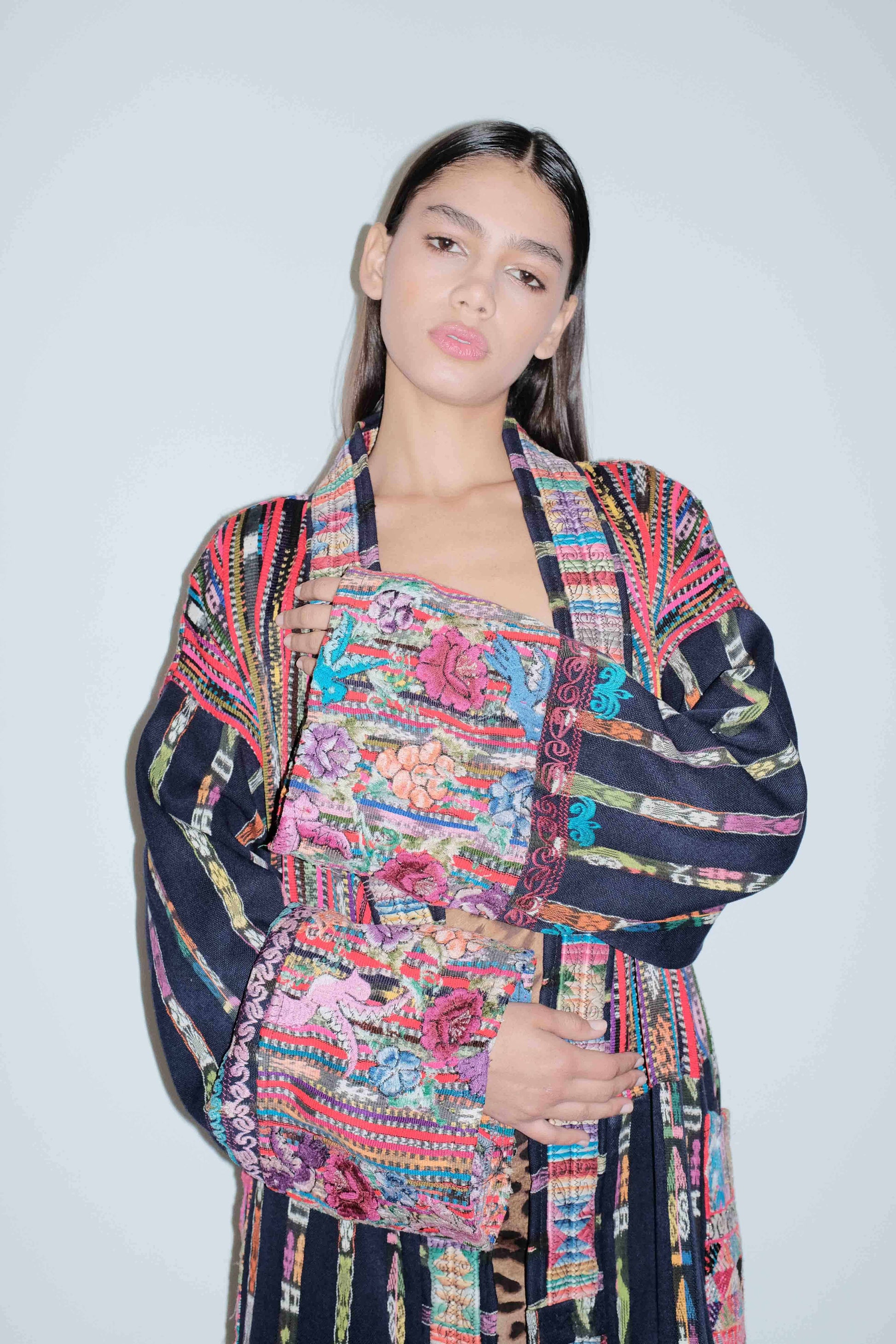 Handwoven Embroidered Huipil Coat