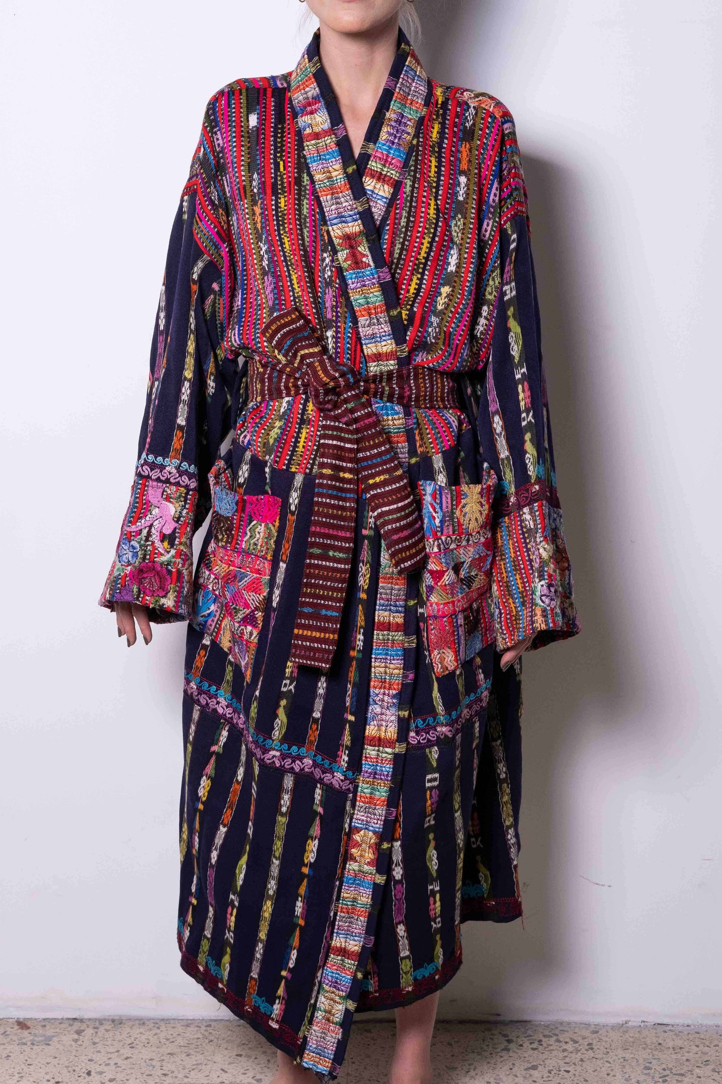 Handwoven Embroidered Huipil Coat