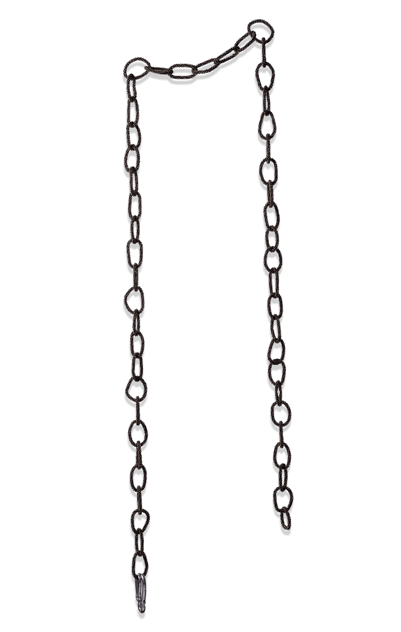 Chaquira Beaded Chain Belt - Bronze