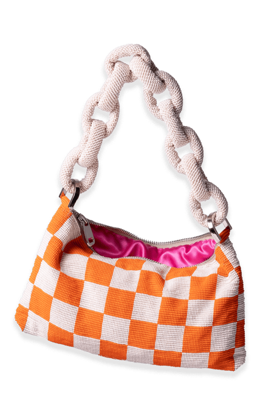 Chaquira Chain Baguette - Orange Cream