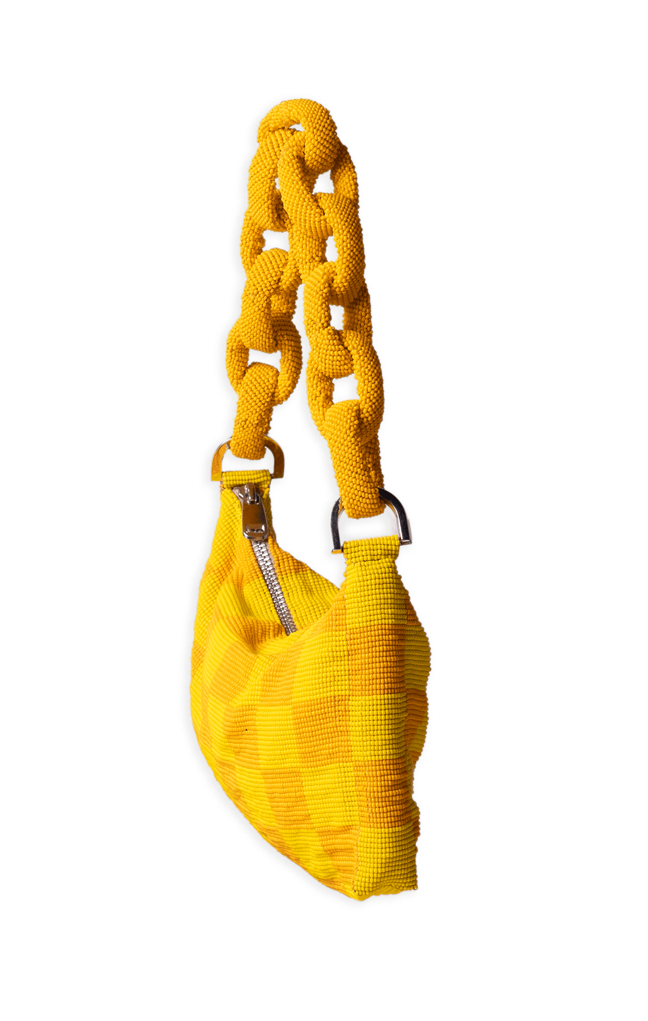 Chaquira Chain Baguette - Checkered Yellow