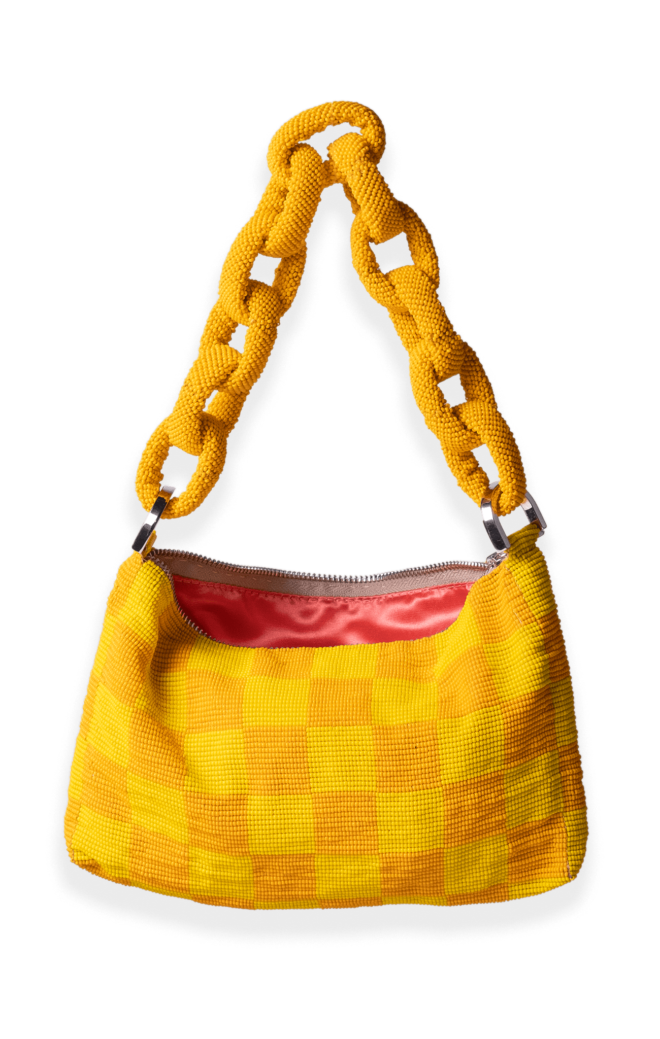Chaquira Chain Baguette - Checkered Yellow
