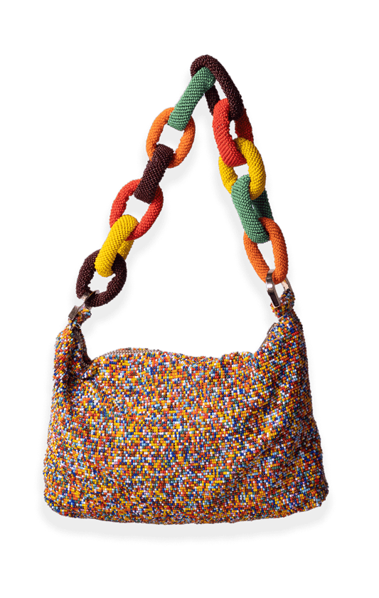 Chaquira Chain Baguette -  Multi Dark