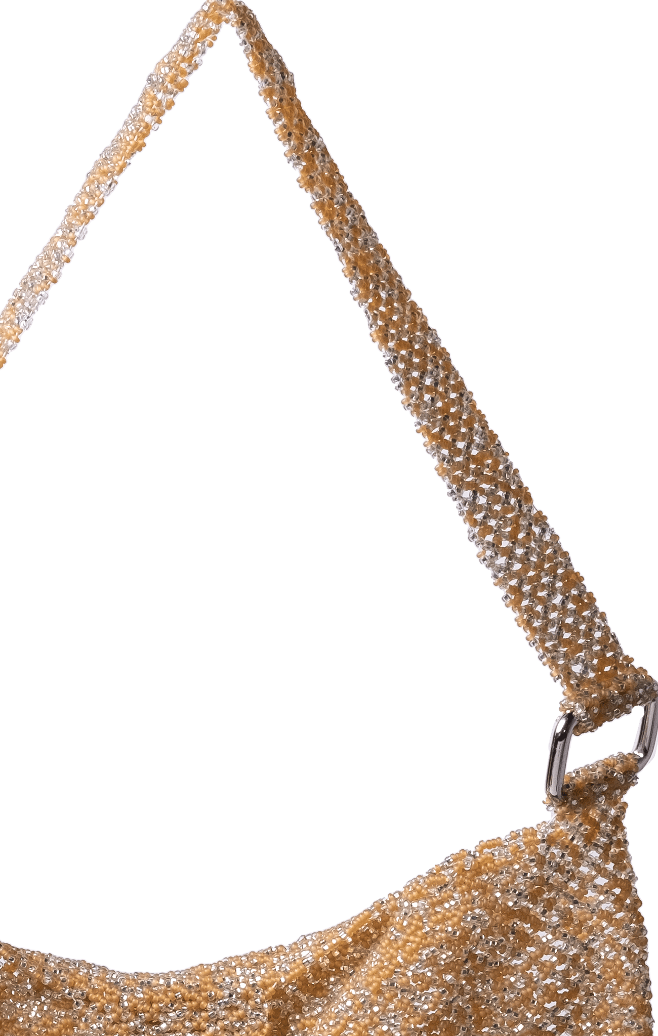 Folded Fringe Shoulder Bag - Honey Mint