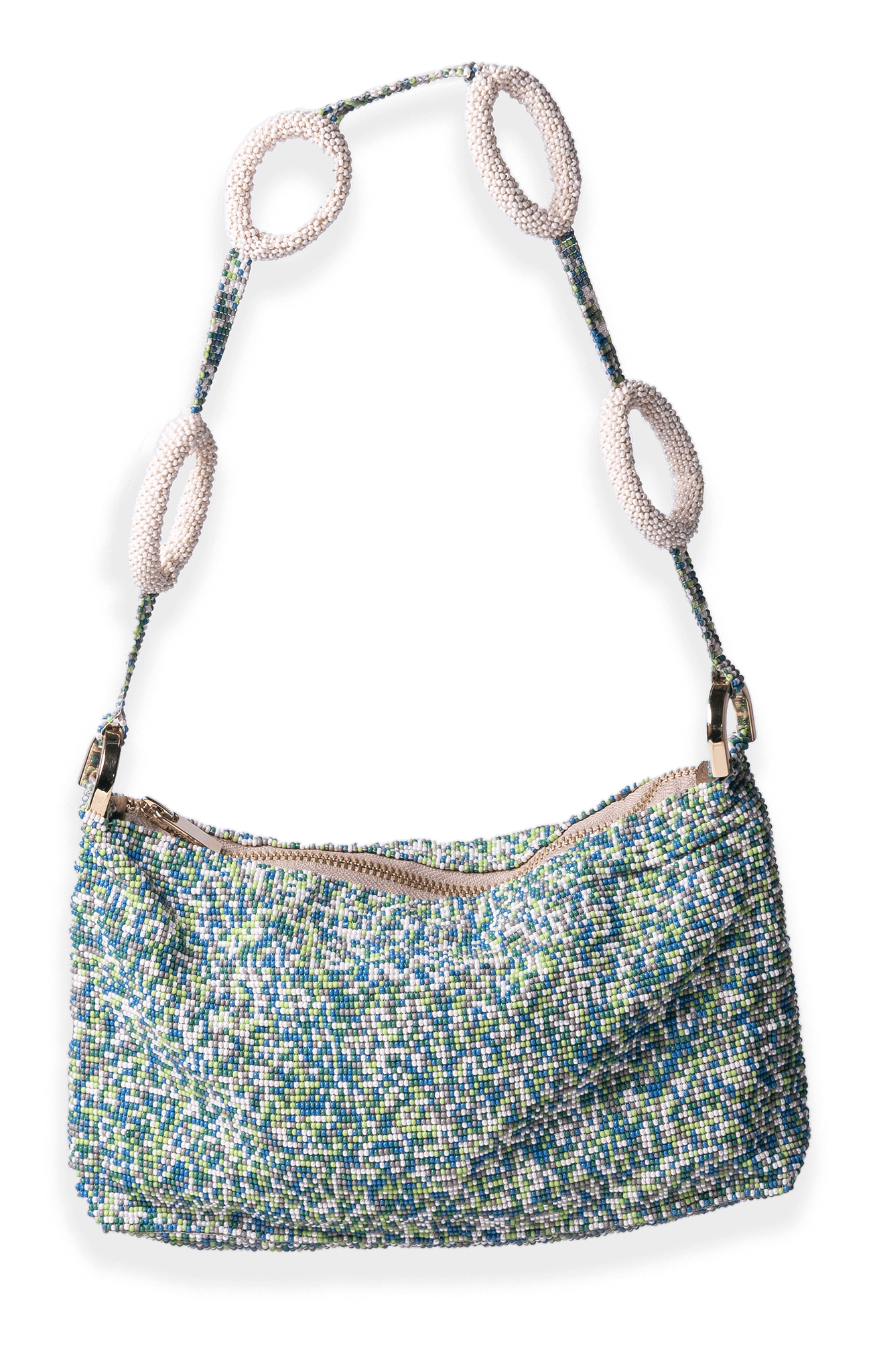 Beaded Loop Link Baguette - Earth Mix