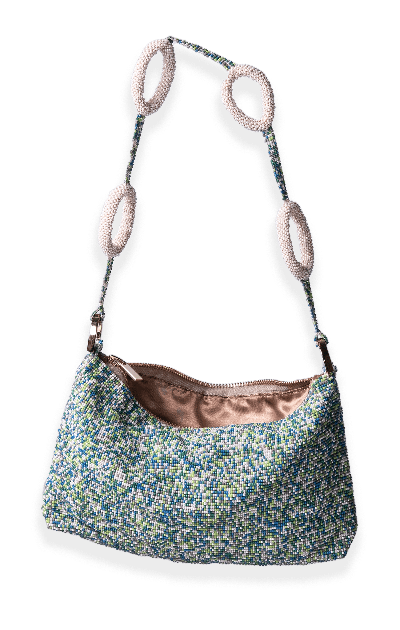 Beaded Loop Link Baguette - Earth Mix