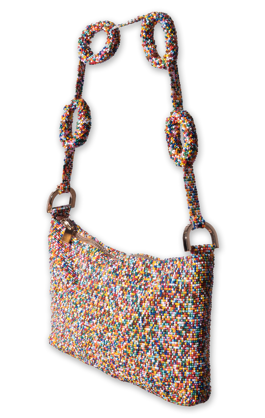 Beaded Loop Link Baguette - Multicolor