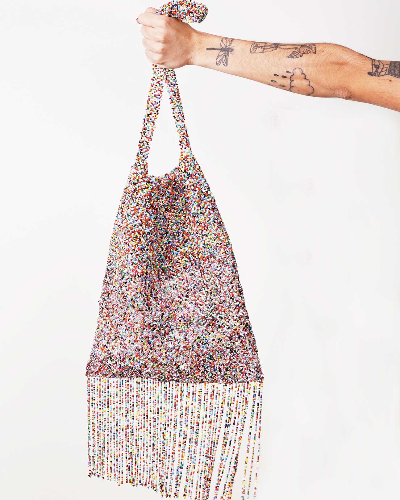 Large Fringe Bag Multicolor