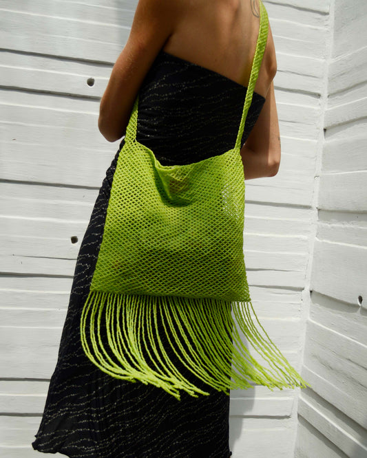 Crossover Fringe Lime Green