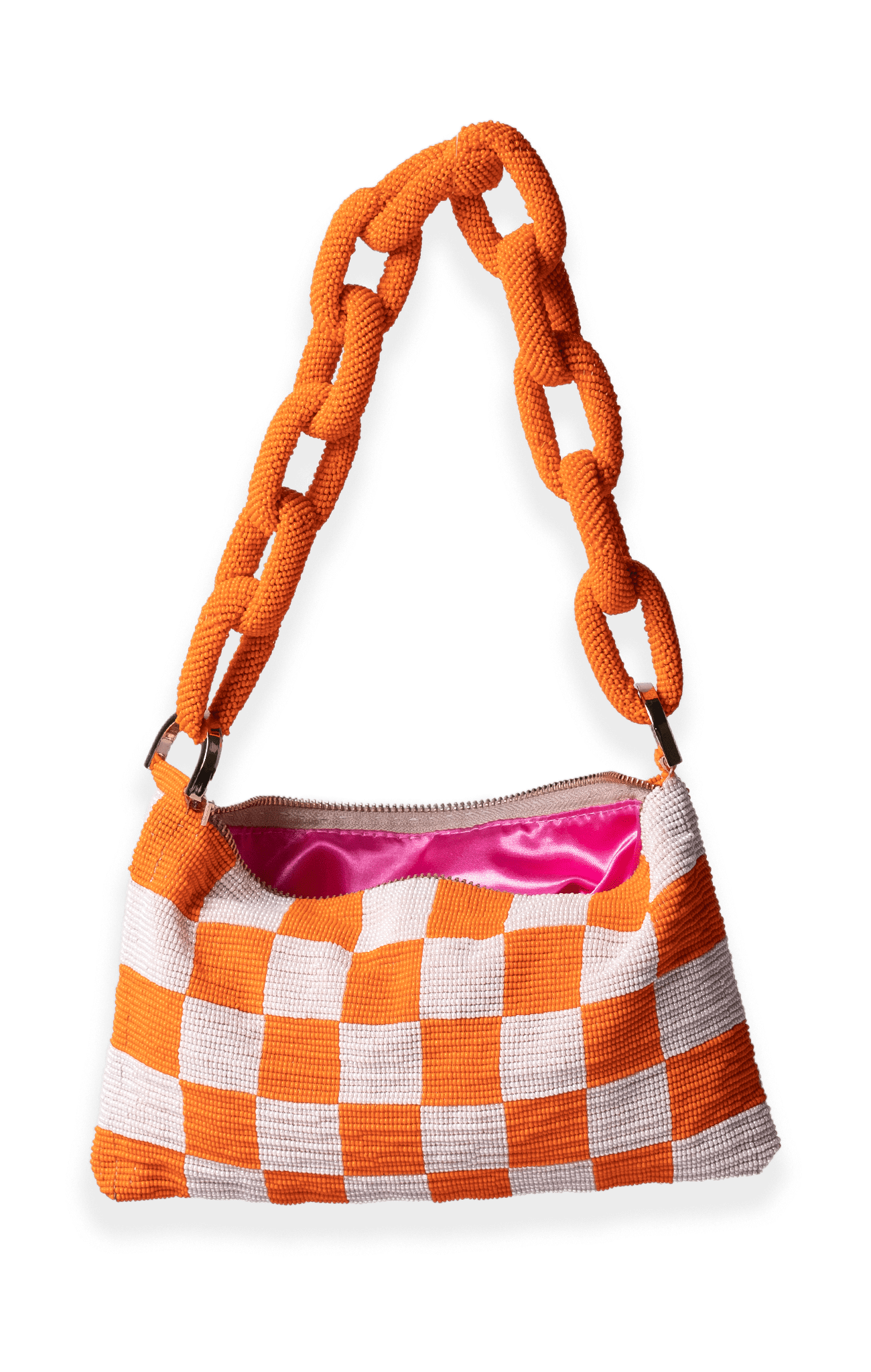Orange Cake Bag / Metal Chain Bag