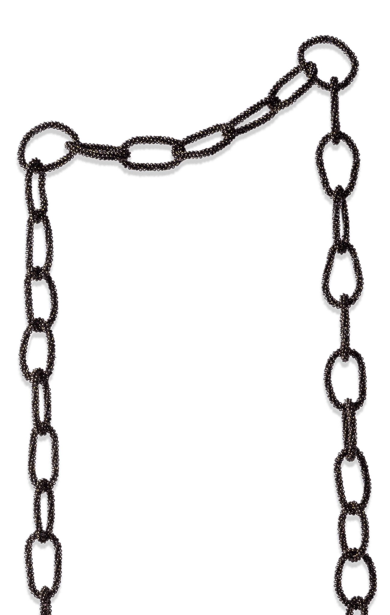 Chaquira Beaded Chain Belt - Bronze