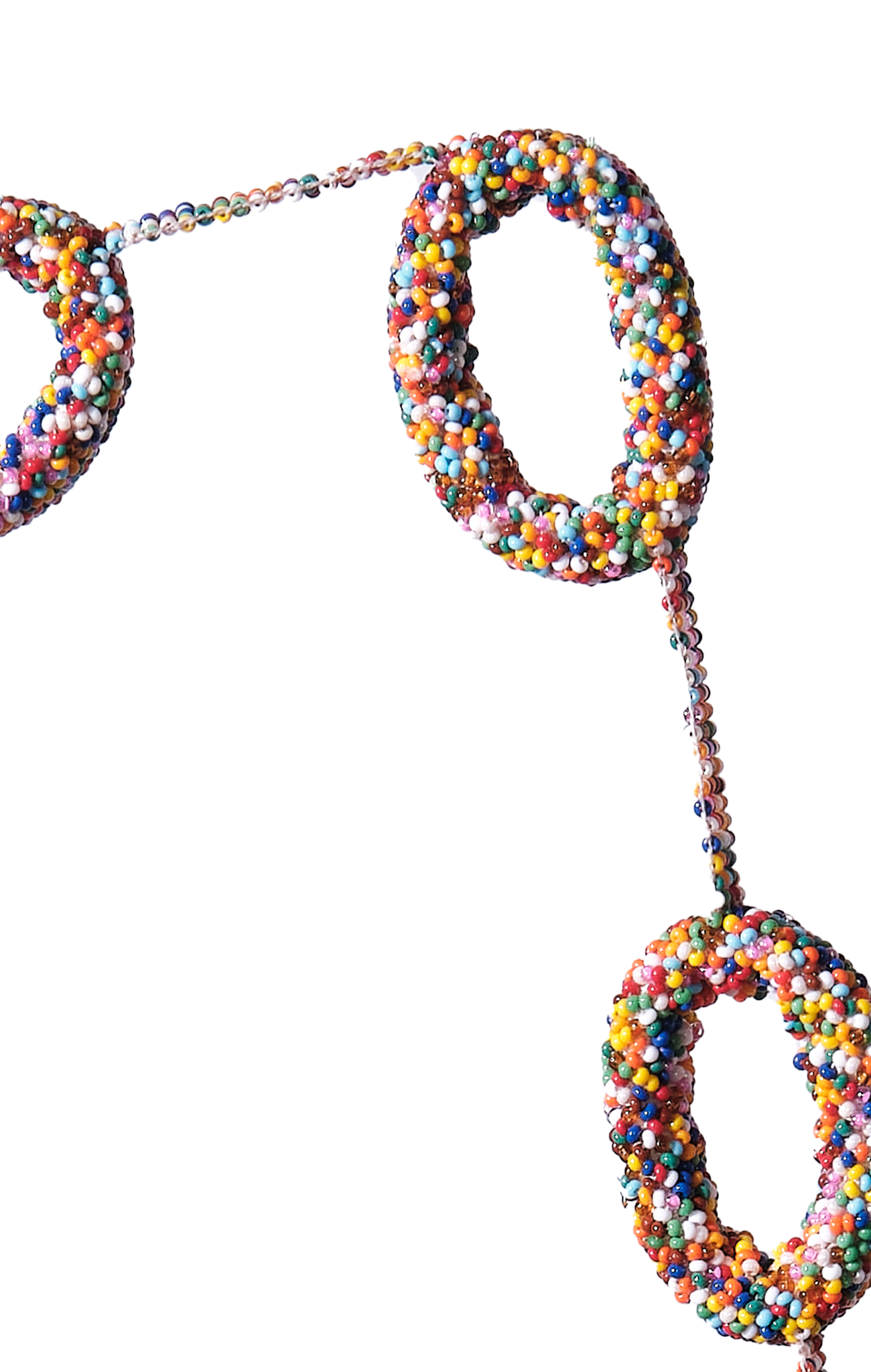 Close Up - Beaded Loop Link Baguette - Multicolor