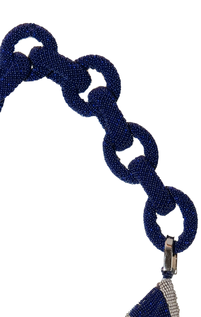 Chains on Chaquira Chain Baguette - Aquamarina Gray